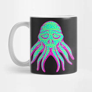 RD&I Skulltopus Hot pink & Aqua Mug